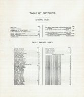 Table of Contents, Faulk County 1910